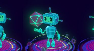 looking glass robot art